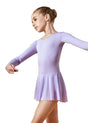 Girls long sleeve violet ballet leotard domenica with mesh skirt by onesports uae