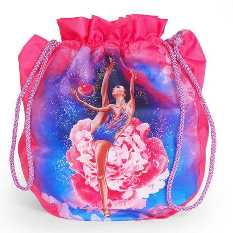 Durable pink gymnastics ball bag for keeping balls clean and scratch-free by onesports UAE