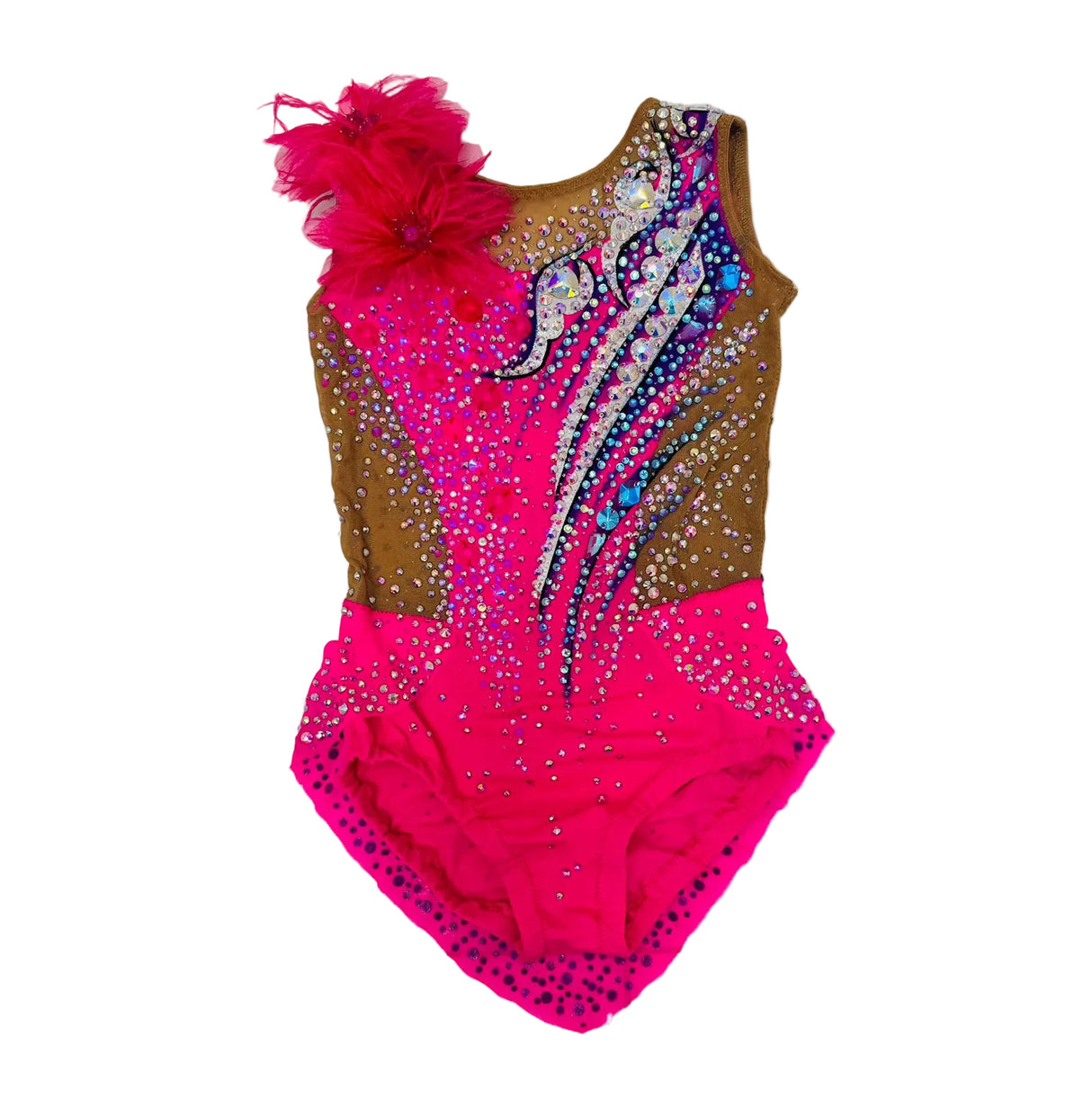 120 - 125 cm Competition Leotard Foxglove - OneSports - dubai