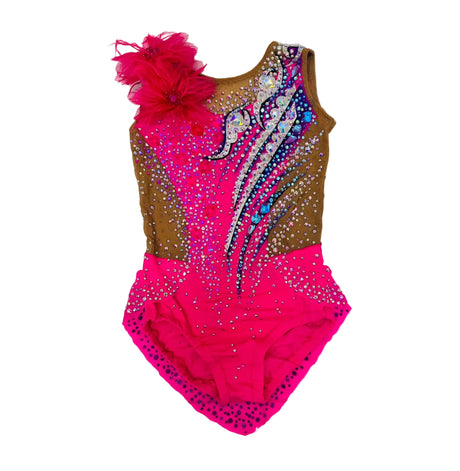 120 - 125 cm Competition Leotard Foxglove - OneSports - dubai