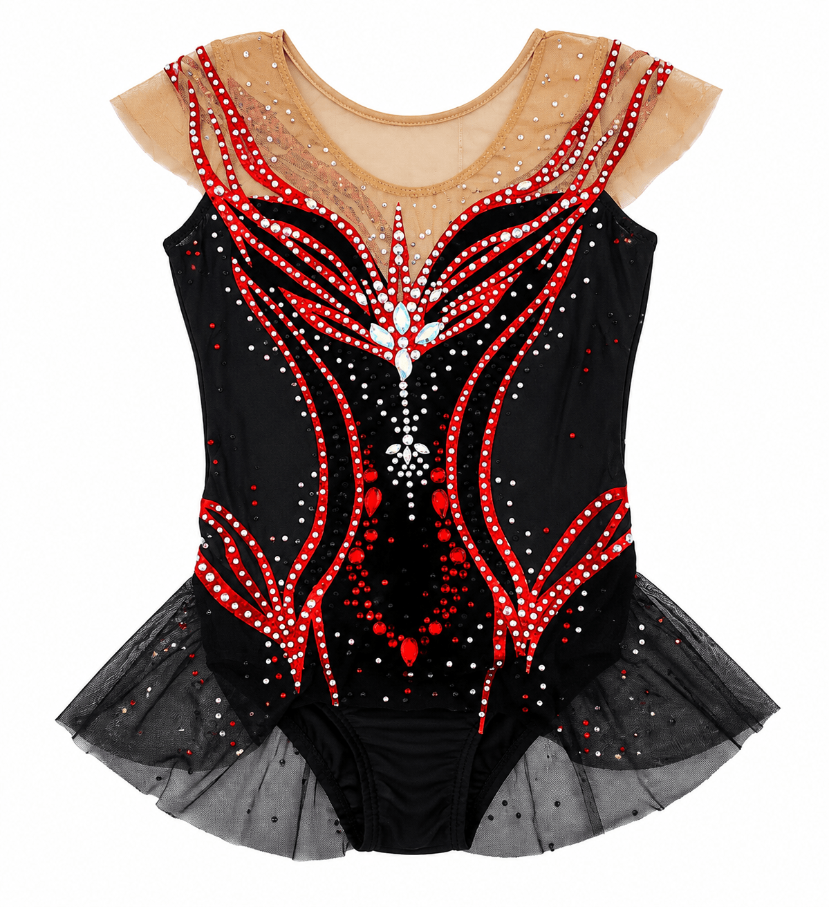 125-130 cm Competition Leotard Noir - OneSports - dubai