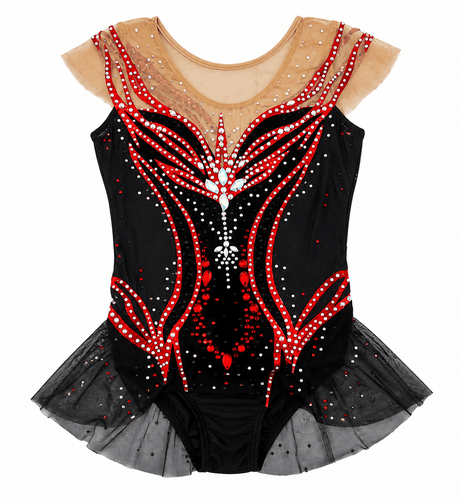 125-130 cm Competition Leotard Noir - OneSports - dubai