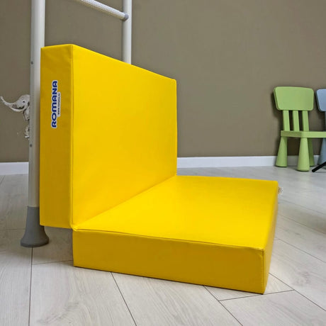 onesports romana yellow folding safety mat for childrens indoor gym use