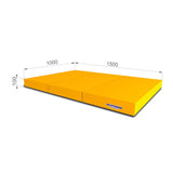 Triple Fold Mat Yellow 100*150*10cm