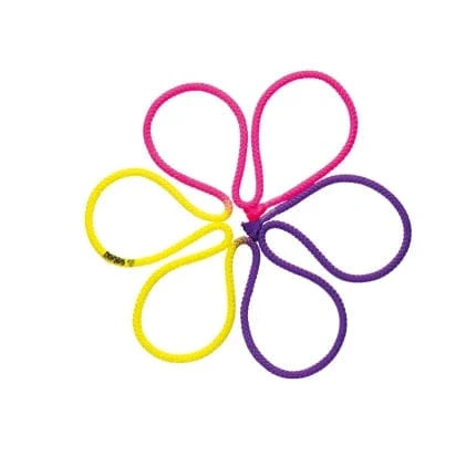 rhythmic gymnastics rope sasaki purple yellow pink fig approved multicolor 3m rope by onesports.ae 
