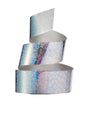 Glitter silver hoop tape with crystal shine for decorating rhythmic gymnastics equipment on OneSports.ae