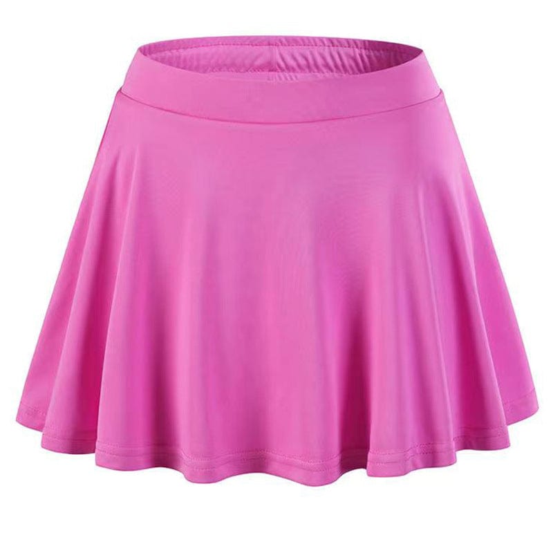 Hot pink sporty skirt shorts for girls designed for dance sports and everyday wear sold on OneSports.ae