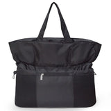 Black dance tote bag for kids with zipper, side pockets, and accessories space 36×40×13 cm by OneSports UAE
