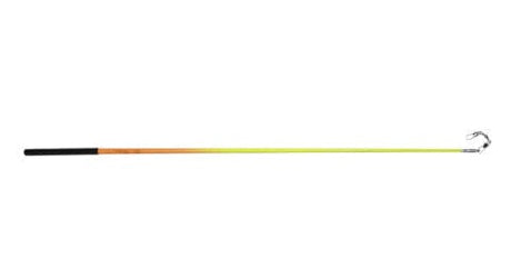 Venturelli rhythmic gymnastics ribbon stick orange yellow FIG approved cane fiberglass by OneSports UAE