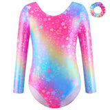 Diva Sports Vexa gymnastics set for girls with leotard shorts and scrunchie by OneSports.ae