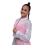 Sports Mesh Zip Up Jacket White - OneSports - dubai