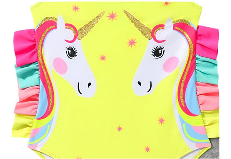 Yellow Unicorn Swimsuit - OneSports - dubai
