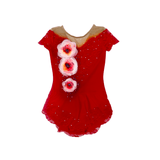 129-140cm Competiton dress Lovely Fun Red