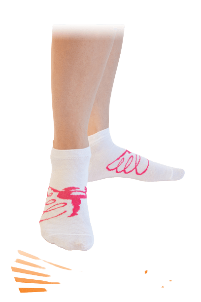 Ribbon Gymnast Socks