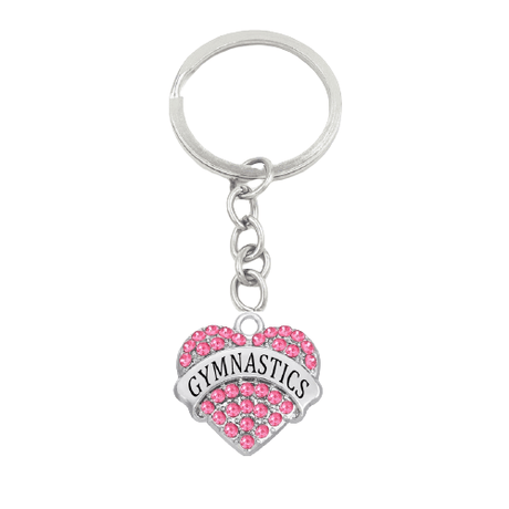 cute heart shape gymnastics keychain for girls onesports.ae