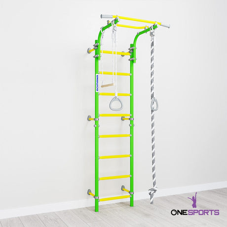 Next Top Green Apple Romana Wall Bars indoor kids climbing gym by OneSports UAE