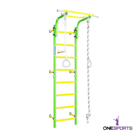 Next Top Green Apple Romana Wall Bars indoor kids climbing gym by OneSports UAE