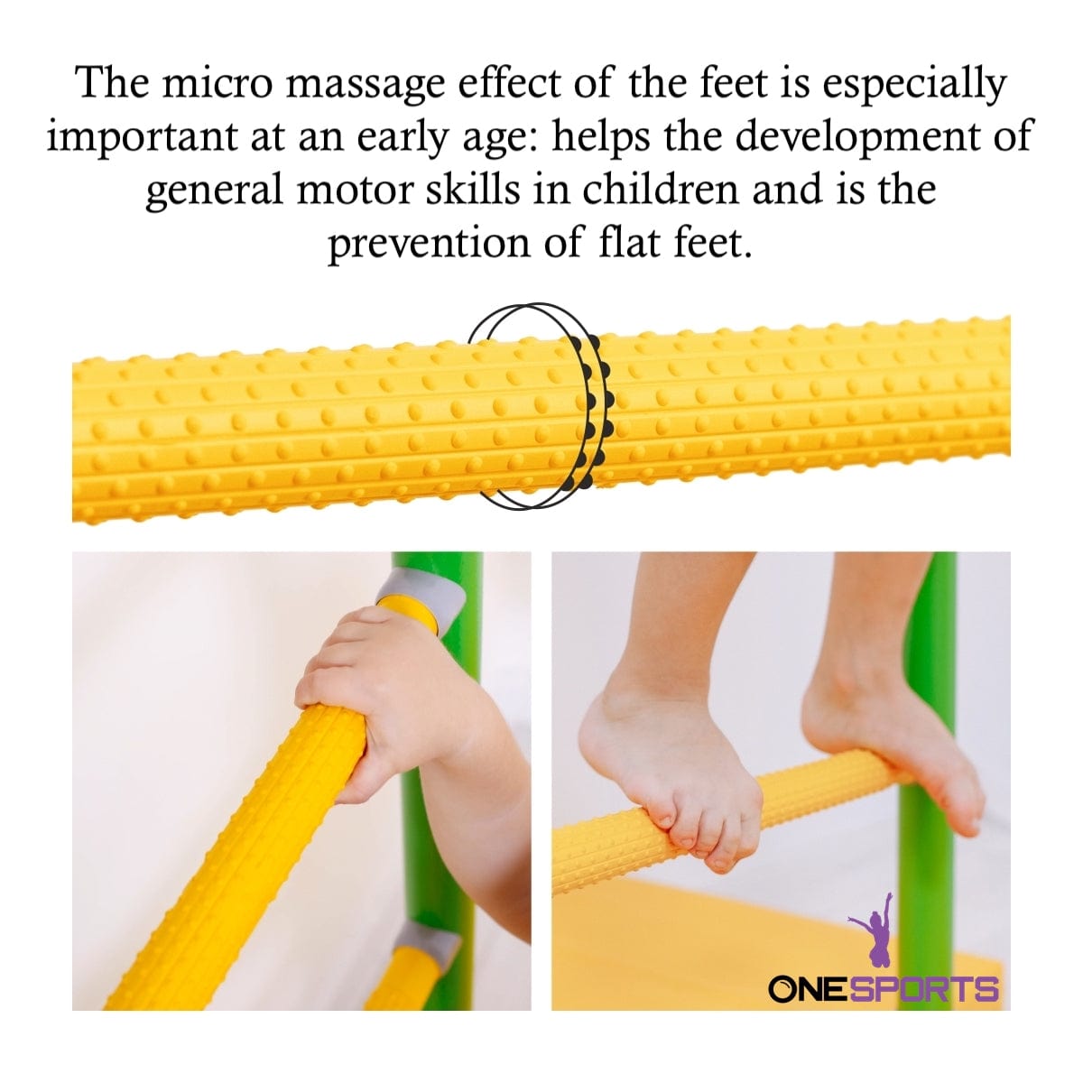 Next Top Green Apple Romana Wall Bars indoor kids climbing gym by OneSports UAE