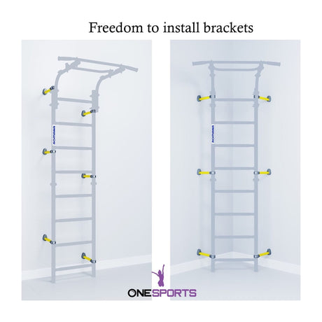 Next Top Green Apple Romana Wall Bars indoor kids climbing gym by OneSports UAE