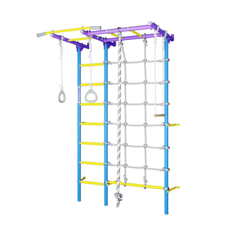 romana swedish wall bars purple blue kids indoor gym set by onesports uae