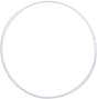 White 60 cm Pastorelli gymnastics hoop for training smooth rebound and stability OneSports UAE
