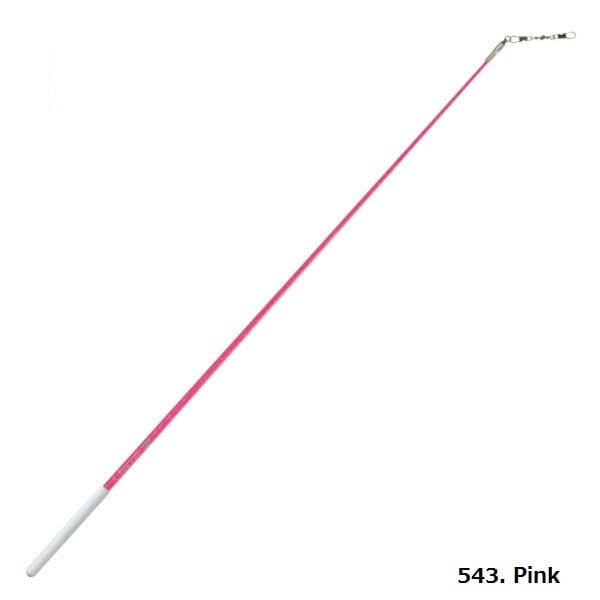 Chacott metallic pink holographic  stick 60 cm RG apparatus with glitter finish for rhythmic gymnastics OneSports uae