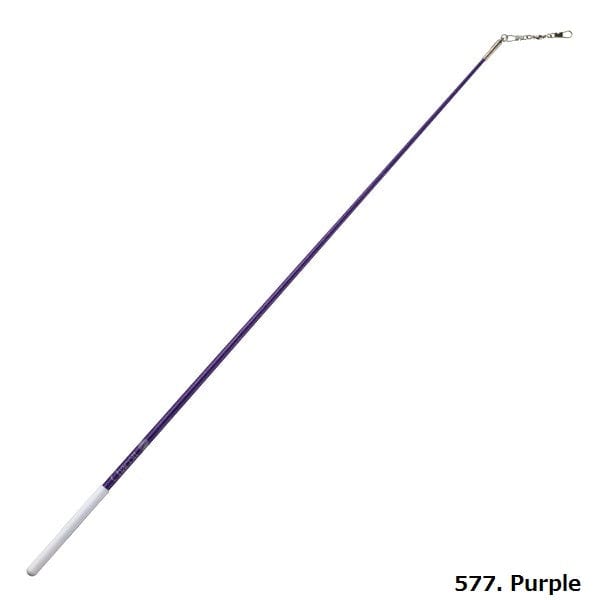 Chacott metallic 577 purple Holographic stick 60 cm RG apparatus with glitter finish for rhythmic gymnastics by onesports uae