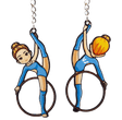 gymnast vs girl keychain gift for girls dance accessories onesports.ae