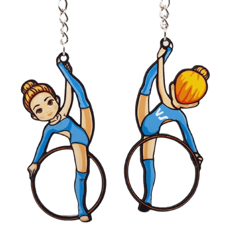 gymnast vs girl keychain gift for girls dance accessories onesports.ae