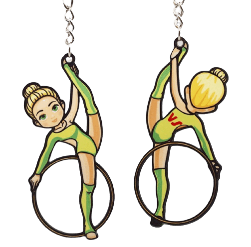 gymnast vs girl keychain gift for girls dance accessories onesports.ae