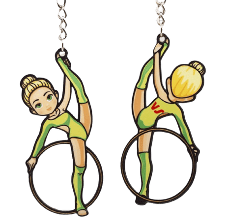 gymnast vs girl keychain gift for girls dance accessories onesports.ae