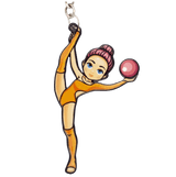 gymnast vs girl keychain gift for girls dance accessories onesports.ae